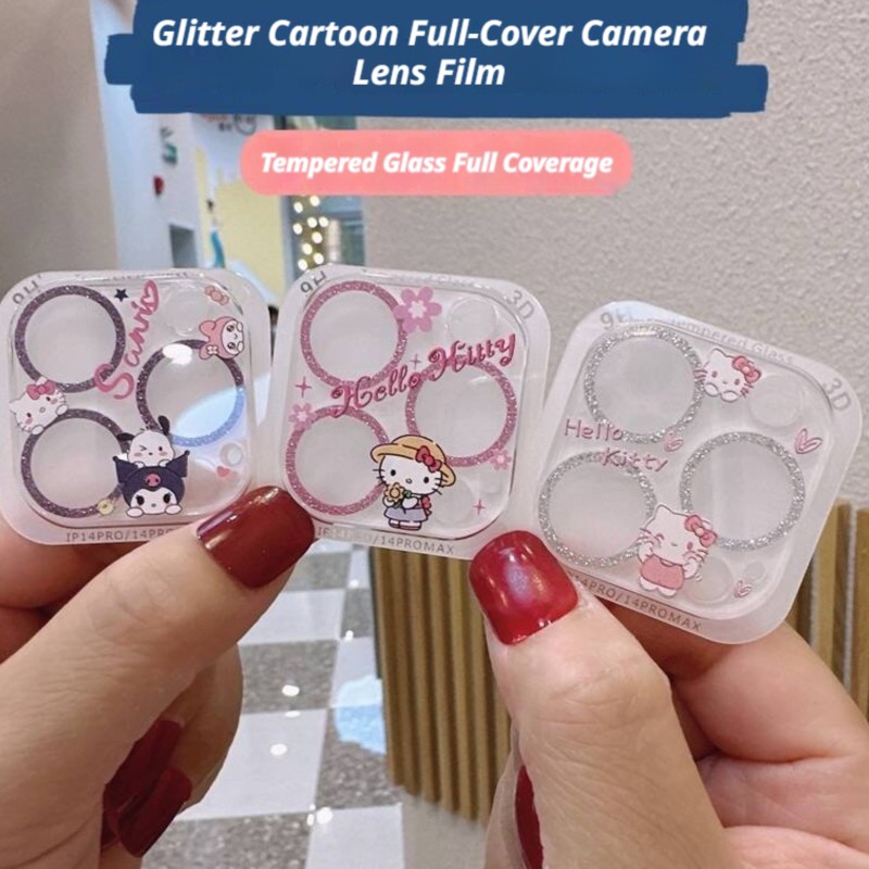Sanrio Hello Kitty Kuromi Glit - Tempered Glass Screen 9H recension och pris