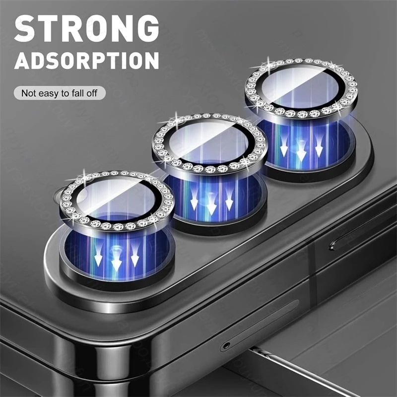3D Rhinestone Sparkling 9H Len - Tempered Glass Screen 9H recension och pris